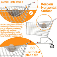 Hamac de Chariot pour Bébés, Hamac pour Chariot de Courses, Housse de Protection pour Chariot d'Épicerie, Hamac de Poussette Portable