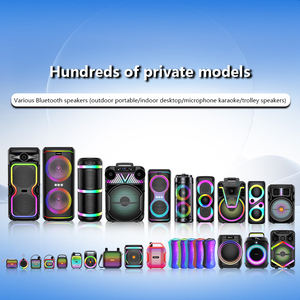 مكبر صوت 4 بوصة مع إضاءة خلفية RGB يدعم ميكروفون كاريوكي ، مضخم صوت خارجي مكبر صوت محمول - Product Image 4