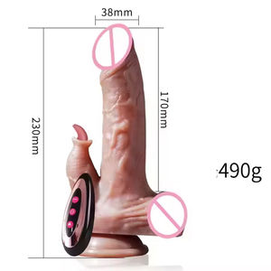 Dildos Realistas con Vibración y Calor, Juguetes Sexuales para Mujeres, Estimulador del Punto G, Dildo Vibrador con Control Remoto - Product Image 3