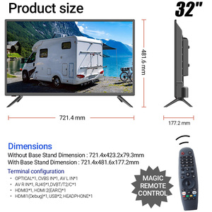 32 "RV Web OS Smart <span class=keywords><strong>TV</strong></span> 1G 8G Téléphone Miroir Marine Caravane Android Télévision Ensemble Montage <span class=keywords><strong>Mural</strong></span> <span class=keywords><strong>Camping</strong></span> En Plein Air 12V DC Voiture <span class=keywords><strong>TV</strong></span> - Product Image 2