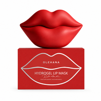 Kit repulpant pour les lèvres OLEHANA en gros, marque privée, masque hydrogel hydratant pour des lèvres plus pulpeuses, soin quotidien, utilisation en salon et spa