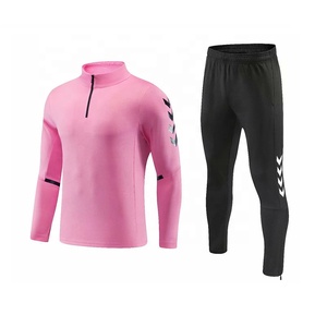 2023 Neuer lang ärmel iger Fußball trainings anzug mit halbem Reiß verschluss und lässiger Sport bekleidung - Product Image 1