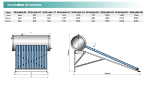 <span class=keywords><strong>Calentador</strong></span> de Agua <span class=keywords><strong>Solar</strong></span> de Tubos al Vacío en Oferta para el Mercado Mexicano, Uso en Hoteles, Proveedor Principal de Calentadores de Agua Caliente Domésticos - Product Image 3