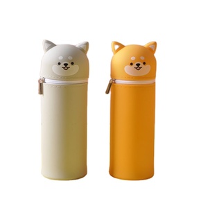 Fancy Color Animal Shape Pencil Case Silicone Kids Stationery Box Back To School Pencil Bag Cute Pouch
