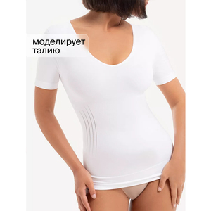 T-shirt en Spandex sans couture anti-transpiration pour femmes, respirant, minceur, haut court, tous les jours, Shapewear - Product Image 1