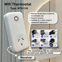 Thermostat de climatiseur sans fil avec télécommande et écran LCD pour système de maison intelligente, interrupteur à distance pour le chauffage et le refroidissement