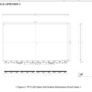 แผงจอ LCD แบบ Open Cell ขนาด 65 นิ้ว รุ่น HV650QUB-F7E ความละเอียด 4K ของ BOE สำหรับสมาร์ททีวี - Product Image 5