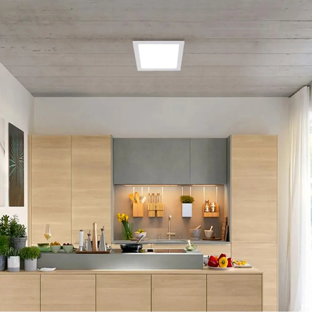 Recessed alüminyum çerçeve oturma odası lamba gömme monte 4 inç 6 inç 8 inç 9w 12w 18w 24w ince kare Led ışıklı saksı tavan paneli Li