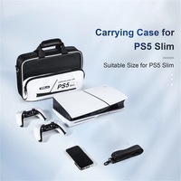Sac bandoulière portable en EVA avec étui de protection pour manette filaire pour console de jeu PS5 Slim, boîte d'accessoires de jeu lumineux