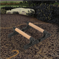 Planche de poitrine en bois en forme de H pour l'exercice de musculation pour les pompes Sit-Ups Handstand Barres parallèles