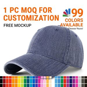 Cappellino da Baseball in Denim Morbido Primaverile ed Estivo, Stile Vintage Lavato, Facile da Abbinare, Casual con Visiera - Product Image 1