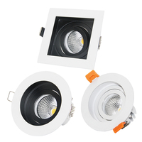 Support de fixation pour projecteur LED MR16 & GU10, rond, carré, en aluminium, réglable, simple, double et triple, pour projecteurs