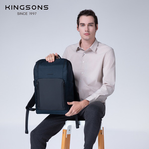 Kingsons Men's <b>Backpack</b> 20-35L <b>Waterproof</b> Polyester Fiber Laptop Bag Everyday Use - Product Image 1