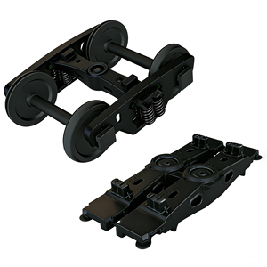 Pièces de bogie métalliques certifiées ISO9001 pour cadre latéral de <span class=keywords><strong>locomotive</strong></span> d'origine chinoise, essieux conformes à la norme AAR, conceptions personnalisées, garantie 1 an - Product Image 1