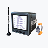 EASTSONG ES600 Dispositivo Inalámbrico de Medición de Temperatura Trifásico, Medidor de Potencia de 3 Canales, RS485 Modbus RTU, Medidor LCD