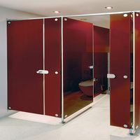 Cabine de toilette à couleur intense avec panneau HPL, cabine sanitaire pour espaces publics et écoles 2026