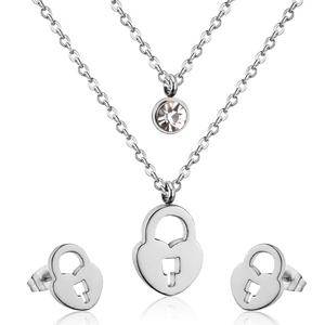 Parures de bijoux pour femmes en acier inoxydable plaqué or 18 carats, livraison gratuite, très demandées - Product Image 2