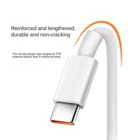 Cable de alta calidad 6A USB3.0 tipo C Carga rápida 1m 2m 3M Cable de carga USB C con características moldeadas de chaqueta de PVC y TPE