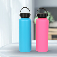 Diseño moderno 750ml gran vacío de acero inoxidable deportes termo taza con pajita de plástico portátil para regalos de negocios uso al aire libre