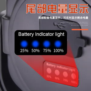 Golfein <b>Flashlight</b> <b>Rechargeable</b> Led Red Light Outdoor Camping - Product Image 2
