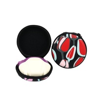 Étui de transport personnalisé en EVA pour casque, étui rond en EVA pour écouteurs, pochette cadeau rigide en EVA pour promotion