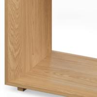 Table console en chêne de style américain moderne RH, taille personnalisable, table d'entrée minimaliste, table de canapé, meuble de couloir en bois organique de luxe