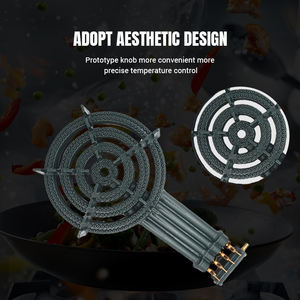 4 حلقات خارجية مباشرة إمداد ساخن 4 حلقات طباخ غاز بدون موقد قاعدة ضغط عالي متين قوة نيران قوية في الهواء الطلق - Product Image 5