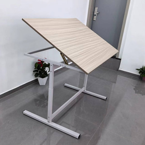 Fabricación de altura ajustable estudiante escuela muebles estudio mesas de escritorio para dibujar - Product Image 4