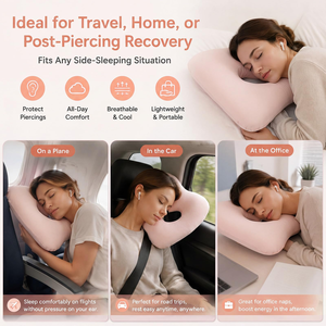 Oreiller de beauté anti-âge en tissu rafraîchissant pour dormeurs sur le ventre, oreiller anti-rides pour dormeurs latéraux - Product Image 4