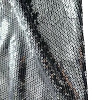 Tissu brocart à paillettes en écailles de poisson de 5 mm, 100% polyester, robes de mariée, robes de soirée formelles, broderie tridimensionnelle pour femmes