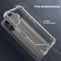 Coque de téléphone transparente en acrylique anti-jaunissement pour iPhone 17Air 11 12 13 14 Pro Max 15 16 Plus