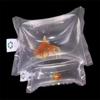 Sac d'emballage transparent en plastique pour poissons vivants, taille personnalisée, avec oxygène intégré, pour expédition longue distance