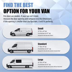 <span class=keywords><strong>Moustiquaire</strong></span> magnétique compatible avec les moustiquaires de camping-car pour Sprinter <span class=keywords><strong>Van</strong></span> - Product Image 2