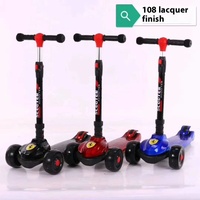 Vente directe en gros d'usine de trottinette électronique à 3 roues pour enfants pliable en matière plastique pour l'extérieur