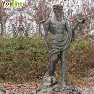 Escultura <span class=keywords><strong>de</strong></span> Poseidón, mitología <span class=keywords><strong>griega</strong></span> antigua, Metal, bronce, estatua del rey del mar - Product Image 5