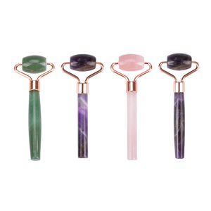 2020 anti- Wrinkle Removal Dark circle Beauty Health <span class=keywords><strong>Care</strong></span> product Single Head Facial Massage rose quartz mini <span class=keywords><strong>Jade</strong></span> Stone Roller - Product Image 4