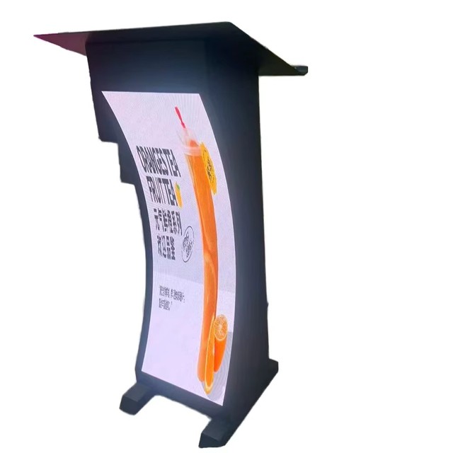 Mobile P3/P4/P5/P6 Outdoor High-Brightness LED Podium Screens for Conferences, Speeches & Events  Adjustable Content OEM