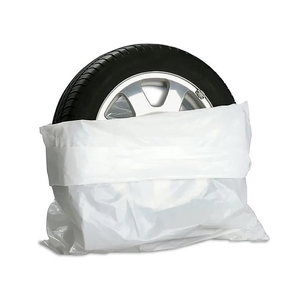 Housse de pneu en plastique PE LDPE blanche jetable personnalisée sac de rangement pour pneu de secours roue de voiture à usage intensif <span class=keywords><strong>gravure</strong></span> matériau de type PO - Product Image 3