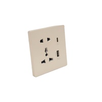 Enchufe de Pared Universal BENDI C20 10A 220V de 5 Pines con USB-A+C PD, Carga Rápida, Panel de PC Ignífugo, Estándar IP22, Conexión a Tierra, 4 Colores