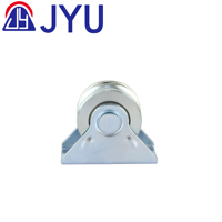 Haute qualité professionnel argent insonorisé porte coulissante en acier roue Durable solide Fixation vis porte fenêtre accessoires
