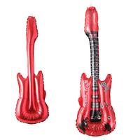 Ballons en forme de guitare, instrument de musique, globos de guitare pour la décoration de fête à thème rock and roll, disco, jouet gonflable pour anniversaire