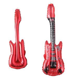 Musical Instrument Guitar Foil Balloons Guitarra Globos for Rock and Roll <strong>Disco</strong> Theme Party Decoration Birthday Inflatable Toy - Product Image 3