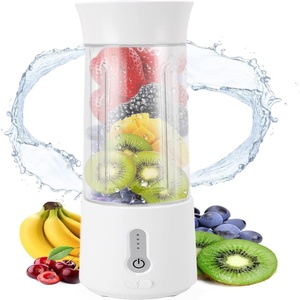 Licuadora Portátil Recargable por USB de 500 ml, Botella Mezcladora de Alimentos, 4000 mAh, Carga Tipo C, Botón de Encendido, para Uso Doméstico y al Aire Libre - Product Image 1