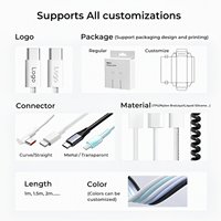 Kabel Data Pengisian Cepat Berkualitas Tinggi Original Rapide Charger 1M 2M 8 Pin Usb a ke L Pengisian Cepat 2A untuk Kabel Ponsel
