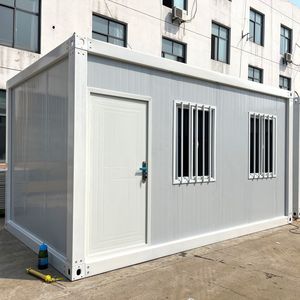 Maison conteneur mobile préfabriquée moderne et détachable de 20 pieds, une chambre, pour dortoir de travailleurs, atelier rapide et salle à manger - Product Image 1