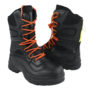 Fire fighting equipment fire resistant emergency EN 15090 Fireproof Leather Fire Fighter Rescue Safety Boots