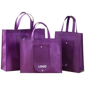 Non Woven Fabric Bag For Shopping Bags With Printed Logo Promotional Tote Customized Type Portable Bag