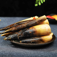 Aperitivos vegetales esenciales para el período de pérdida de grasa, condimento natural bajo en sal, brotes de bambú pelados a mano