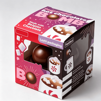 Boîte cadeau de Noël au design unique du fabricant pour chocolat chaud et bombes au chocolat en papier