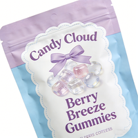 Sacs en Mylar personnalisés Minfly à finition brillante, imprimés sur mesure, 150 g, de qualité alimentaire, pour aliments pour animaux et bonbons